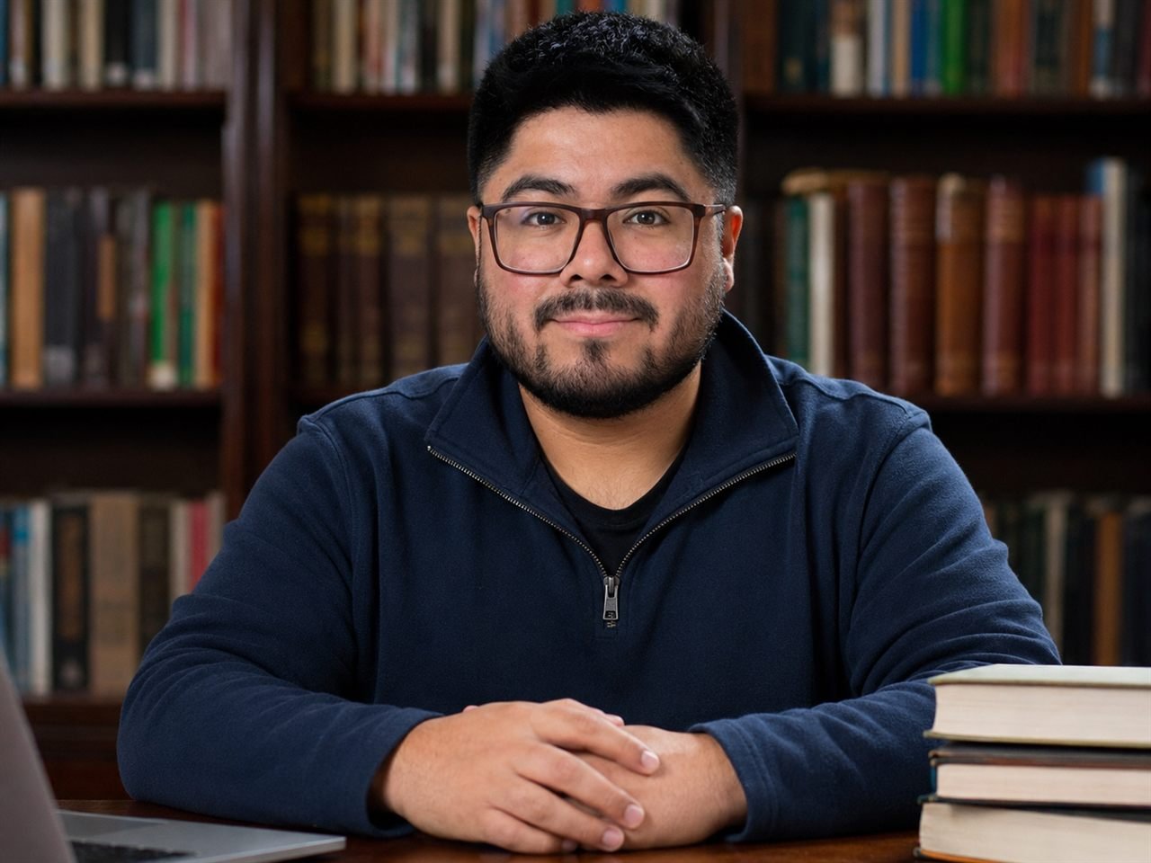 Fundador de Átomo Nativo en su espacio de trabajo